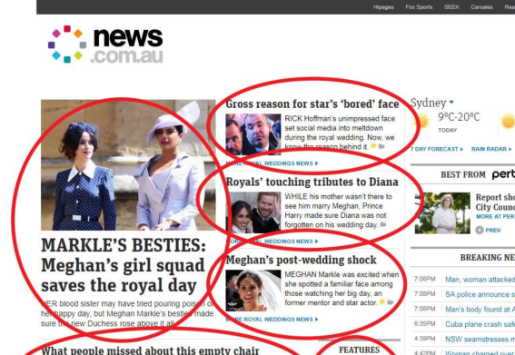 Royal weddings and other news