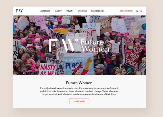 Pollen creates website for Nine’s Future Women