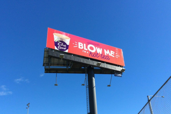 Chatime says ‘Blow Me’ in latest outdoor campaign