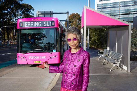 Lee Lin Chin resurfaces to front NSW government bus ads