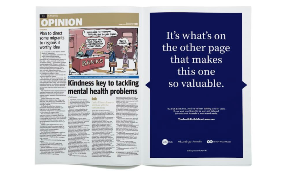 NewsMediaWorks reinforces trust in print campaign targeted at agencies and advertisers