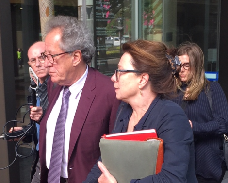 ‘I have watched him be destroyed’ wife of Geoffrey Rush tells defamation trial