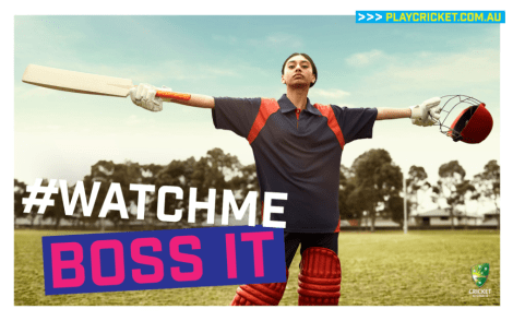 Cricket Australia promotes girls’ cricket in ‘Watch me’ campaign