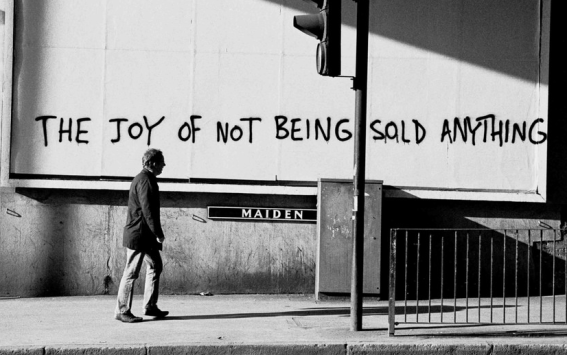 The joy of not being sold anything