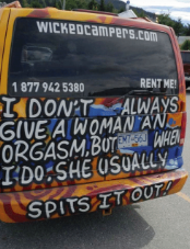 Wicked Campers humiliates women with van about childbirth