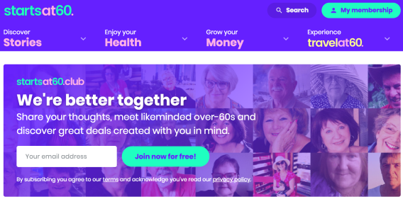 Starts at 60 focuses on four verticals in website revamp