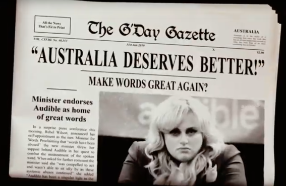 ‘Make words great again’: Rebel Wilson becomes ‘Minister for Words’ in Audible’s political ad