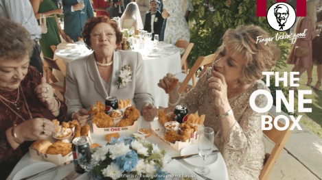 KFC promotes latest chicken deals at a wedding and cricket match