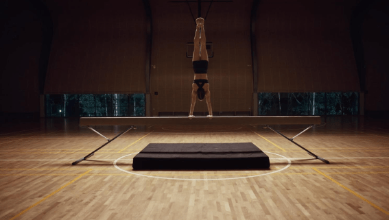 Gymnast Emma Nedov stars in Running Bare’s International Womens Day inspired ad