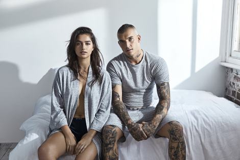 Bonds launches Comfy Livin campaign starring Dustin Martin and Maia Cotton
