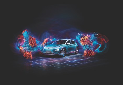 Hyundai reveals its electric Kona in neon-accented campaign