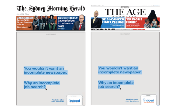 Indeed aligns with Nine in jobs battle against Seek