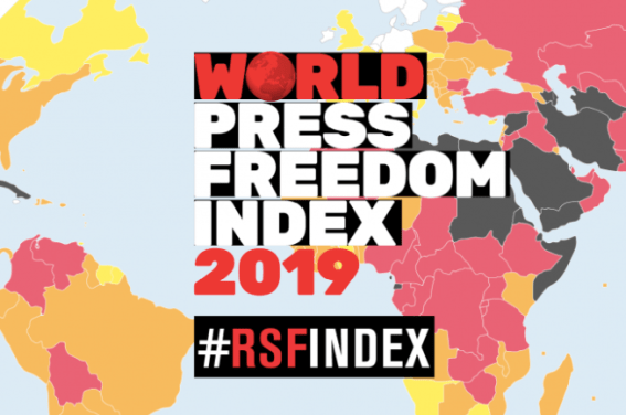 Australia falls in World Press Freedom Index, with report citing PM, media mergers and ‘draconian’ laws