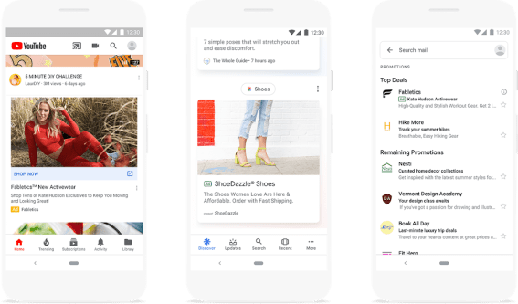 Google introduces new ad units to mobile search, YouTube and its Discover application