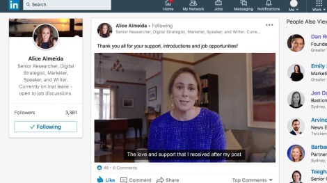 Alice Almeida stars in LinkedIn campaign promoting the platform’s community