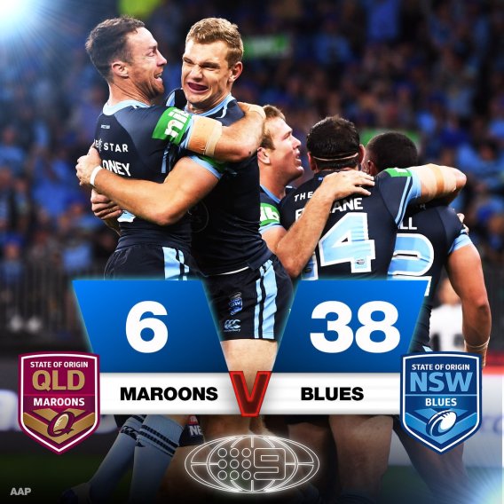 State of Origin game two brings 1.96m metro viewers to Nine
