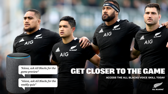 Versa develops voice experience for All Blacks rugby team