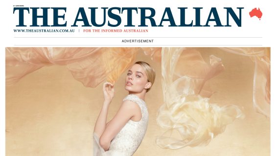 The Australian goes glossy for the first time for Chanel