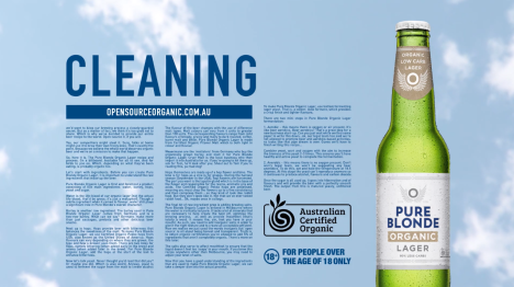 Pure Blonde reveals the recipe for its new organic beverages in campaign to launch the range