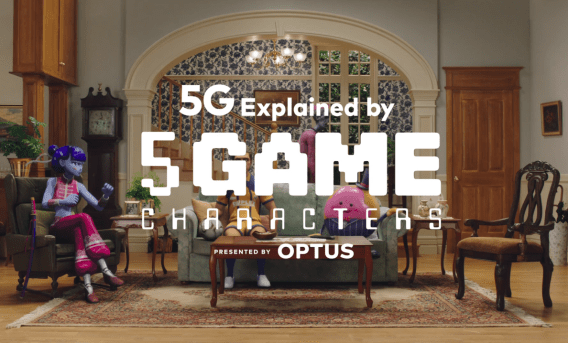 Optus follows up its ‘5G explained by 5Gs’ with five video game characters explaining bandwidth