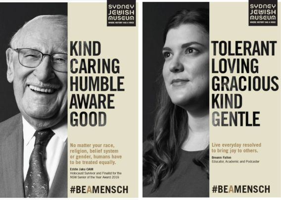 The Sydney Jewish Museum launches the ‘Be A Mensch’ campaign to encourage kindness on Human Rights Day