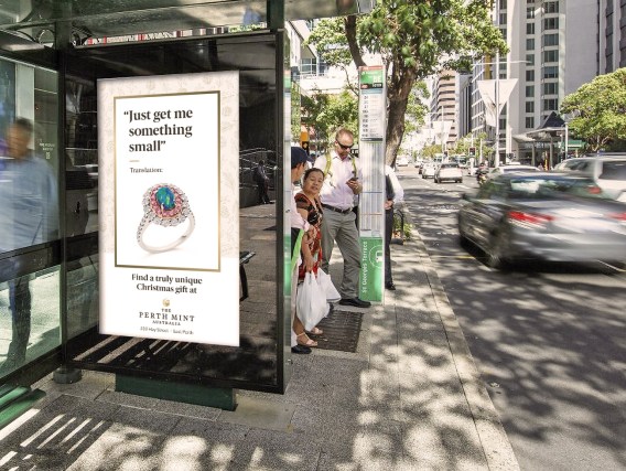 The Perth Mint targets shoppers with fussy relatives in ads that showcase its jewellery collection