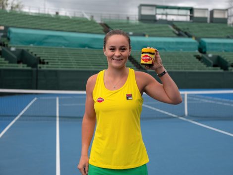 Ash Barty discovers the taste of being world number one in Vegemite campaign