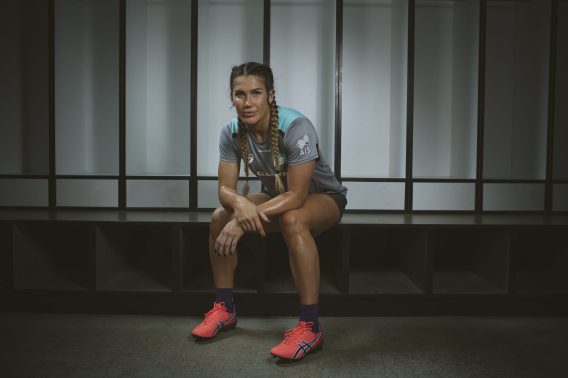 Charlotte Caslick, Kezie Apps, Lydia Williams, Ebony Marinoff front campaign for Asics’ football boots for women