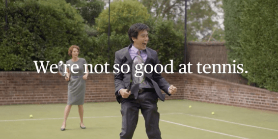 ‘We’re not so good at tennis, because all we do is insurance’: Chubb launches first campaign from 72 and Sunny