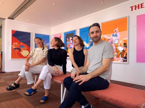 Stella Artois captures scenes of the Australian Open in artworks for OOH and social media