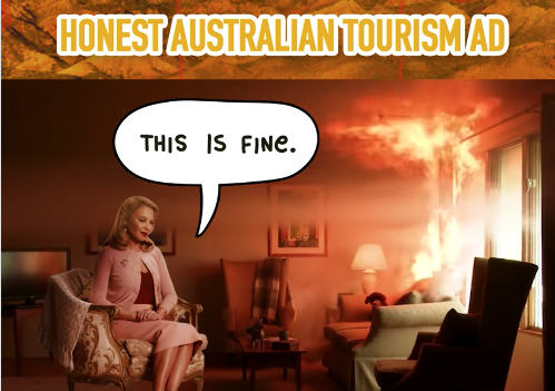 Honest Tourism Australia ad
