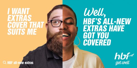Health insurer HBF launches its new extras products with research-based campaign