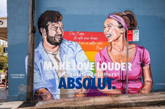 Absolut encourages allies to ‘make love louder’ and share their love letters for the LGBTIQ+ community