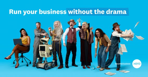 A man tries to track his business’ progress with a fortune teller in Xero’s first TVCs in Australia