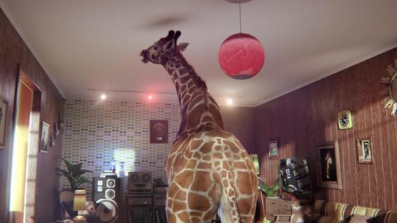 What ‘Sounds like Triple M’? A giraffe named Bruce dancing in his living room, according to new campaign