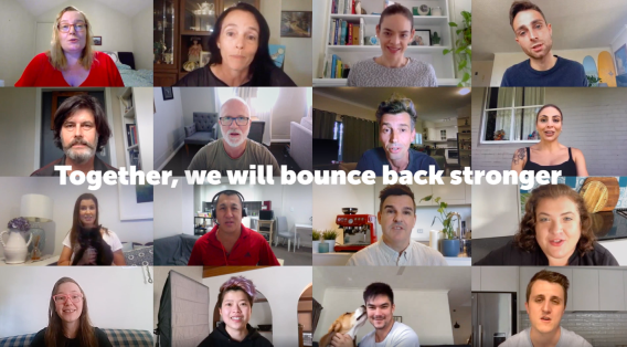 Airtasker shares a message of support for Australians in isolation with video conference TVC