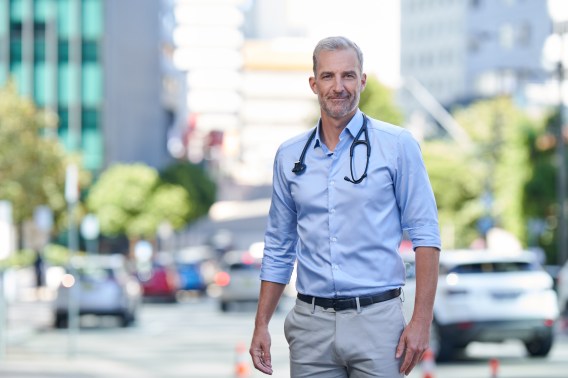 Dr Andrew Rochford spruiks benefits of ‘secure’ digital health platform in government campaign