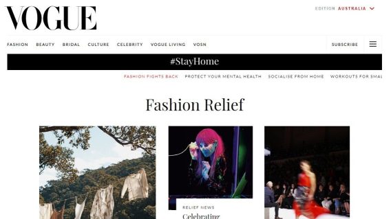 Vogue Australia launches 48-hour online shopping event Vogue Fashion Relief