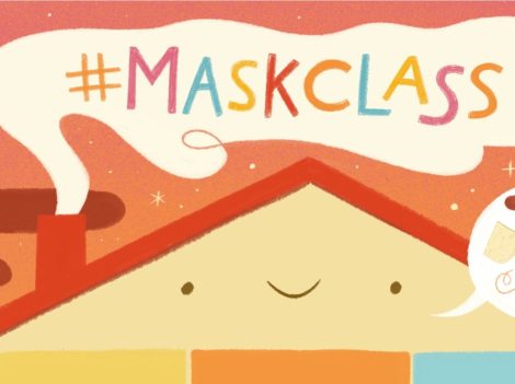 We Are Social teaches families how to make face masks with online class