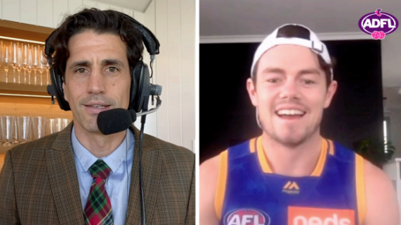 AFL players compete to become Telstra’s Australian Dice Football League champion, hosted by Andy Lee