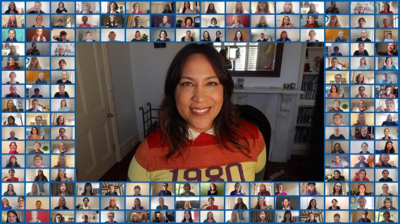 Kate Ceberano leads a choir in Poem’s first campaign for Audika