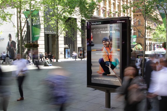 JC Decaux appreciates its own essential workers in next iteration of ‘Thank You’ campaign