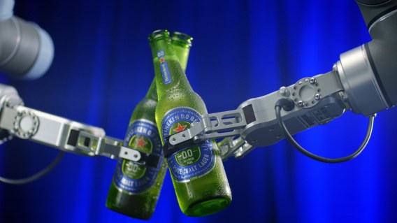 Heineken opens contactless bar tended by robots for its alcohol-free beer