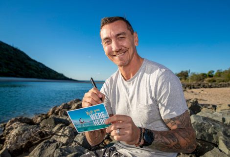 Mat Rogers and Giaan Rooney pen postcards from the Gold Coast as Queensland opens up to interstate tourists