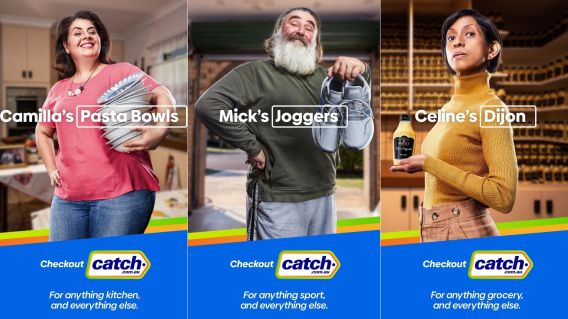 Catch.com.au makes everyday Australians famous with wordplay in first campaign from AJF GrowthOps