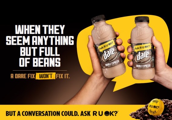Dare Iced Coffee partners with R U OK?