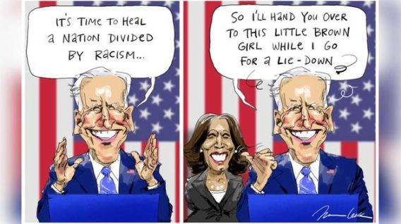 Kevin Rudd and industry leaders speak up against The Oz’s ‘racist’ Kamala Harris cartoon