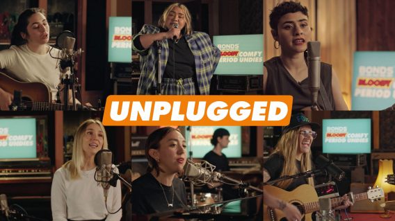 Bonds releases ‘Unplugged’ album for its period underwear with Aussie artists