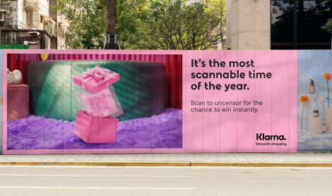 Klarna continues leveraging QR codes to gamify OOH ads with giveaways