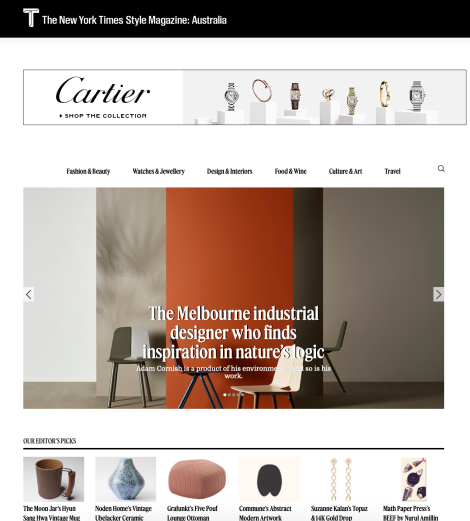 T Australia, local edition of New York Times Style magazine launches